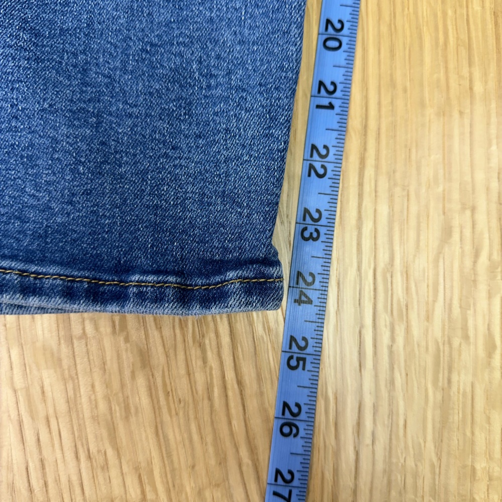 Levi's Ribcage Straight Ankle Jeans, Medium Blue Wash, Size 25 X 27 - Picture 11 of 12